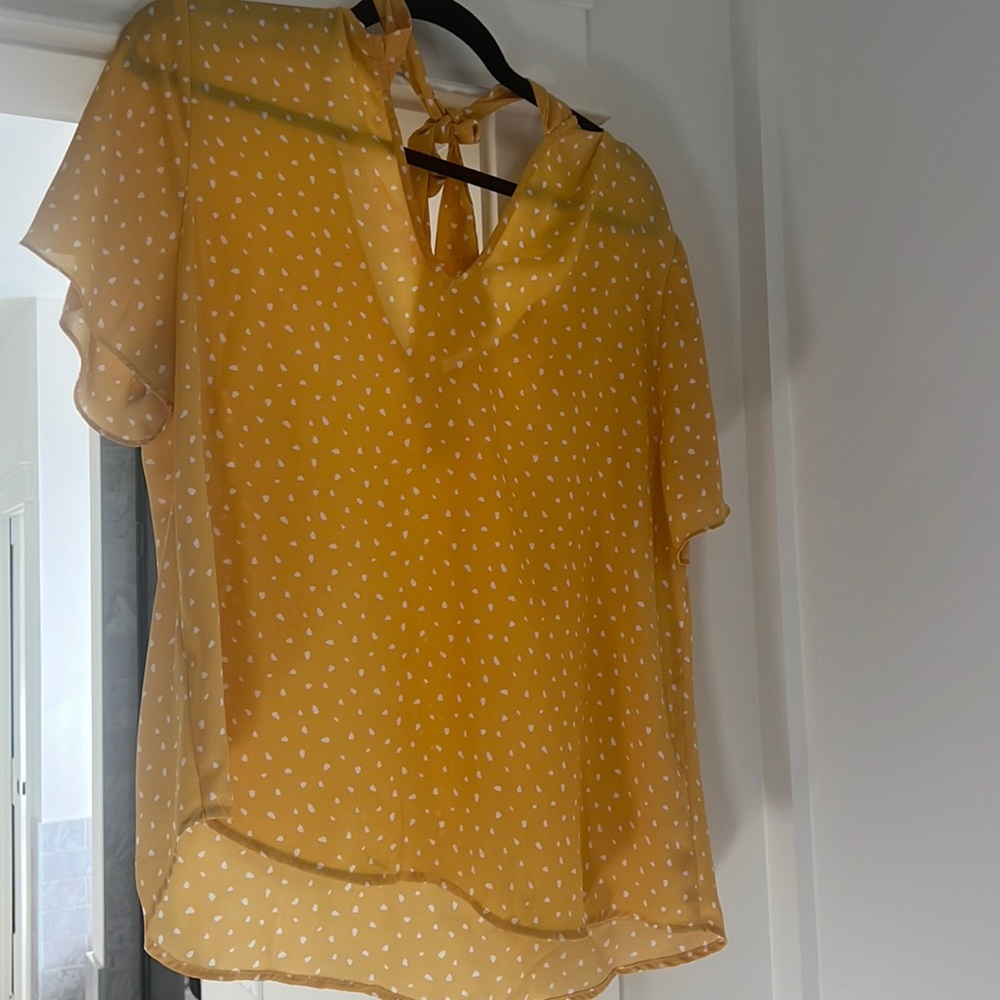 Yellow blouse